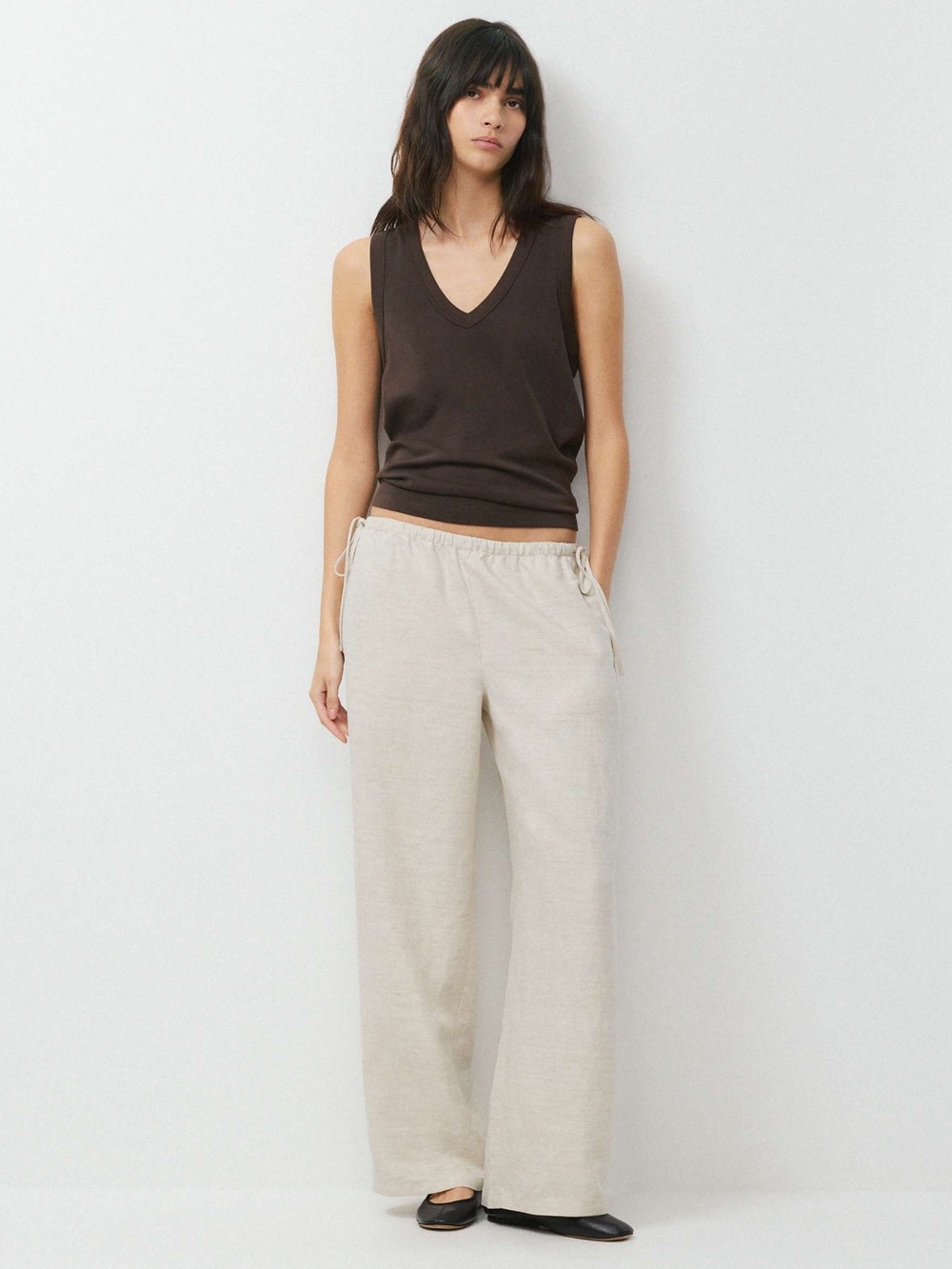 Aritzia Wilfred Artisan Pant Cruise Linen Undyed Ecru Size S